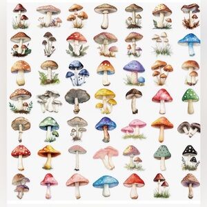 3 for $20 50pc Aesthetic Mushroom Vinyl Sticker Pack